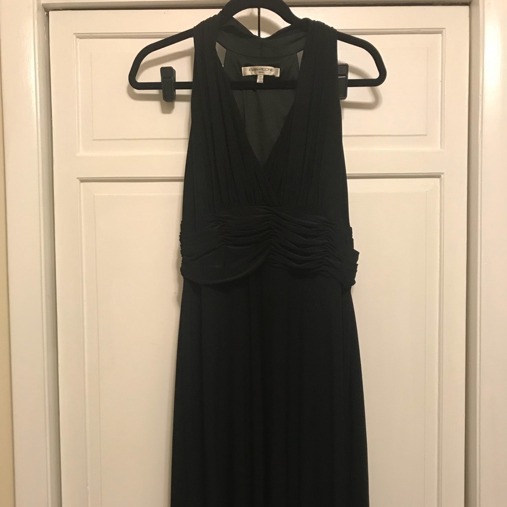 Halter top black dress
